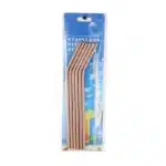 6-Pack Reusable Stainless Steel Straws Set (304 Food-Grade) – Straight + Bent with Cleaning Brush & Travel Case - Image 15