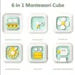 6 in 1 Montessori Educational Toys Sensory Busy Board Baby Practice Skills Drawer Cube Fidget Educational Toys for Girl Boy - Image 5