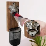 Magnetic Wall Mounted Bottle Opener with Cap Catcher Decorative Bar Kitchen UK - Image 5