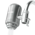 Stainless Steel Faucet Water Filter NSF Certified Kitchen Tap Purifier Removes Lead Chlorine Bad Taste Activated Carbon Pre Filtration - Image 7
