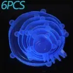 6PCS Silicone Food Cover Lids Set | Reusable Airtight Stretch Bowl Covers | BPA-Free Elastic Kitchen Food Storage Caps | Fridge Oven and Freezer Safe Seal Lids - Image 7