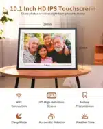 Frameo 10.1 inch digital photo frame, WiFi electronic photo frame, 1280*800IPS HD cloud smart electronic photo album, 32GB stora - Image 2