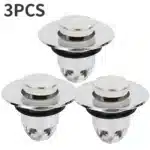 Universal Basin Drain Filter Pop-Up Sink Stopper Hair Catcher for Bathroom & Kitchen UK - Image 9