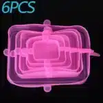 6PCS Silicone Food Cover Lids Set | Reusable Airtight Stretch Bowl Covers | BPA-Free Elastic Kitchen Food Storage Caps | Fridge Oven and Freezer Safe Seal Lids - Image 9