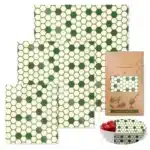 3PC/SET Beeswax Food Wraps Reusable Environmental Organic Cotton Wax Cloth Replace Household Plastic Wrap Washable Lemon Pattern - Image 14