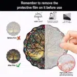 5.9inch Tree of Life Wall Art Decor Sun Hanging Sign Round Indoor Outdoor Window Acrylic Welcome Plate Pendant Decoration - Image 5