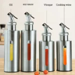 Kitchen Olive Oil Bottle Glass Container Pot Jar Pro Vinegar Sauce Holder Dispenser Gift for Cooking Seasoning Baking - Image 2