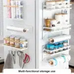 Magnetic Refrigerator Shelves 2 Layers Kitchen Wall mounted Side Refrigerator Storage Rack Bag Seasoning Storage Organizer - Image 3