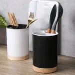 Utensil Holder Cutlery Drainer Kitchen Tableware Storage Bucket Plastic Chopstick Spoon Storage Rack Detachable Kitchen Tools - Image 2
