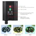 Leather LED Solar String Fairy Lights 100M Christmas Lights Waterproof Outdoor Garland High-Power Solar Lamp For Garden Decor - Image 3