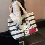 Disney Snoopy Cute Cartoon Large Capacity Canvas Bag for Female Students To Hold Books Tote Mommy Bag - Image 4