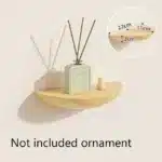 Semicircle Wooden Wall Shelf Solid Wood Partition Wall Rack Wall Hanging Background Floating Projector Display Stand Decor Eco Friendly - Image 15
