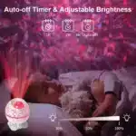Galaxy Dinosaur Egg Projector Lamp | Bluetooth Starry Sky Night Light with Remote | Kids & Adults Bedroom Star Projector Light - Image 13