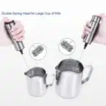 Electric Milk Frother Maker Wireless Handheld Stainless Steel Coffee Cappuccino Foam Maker USB Egg Beater Portable Blender - Image 3