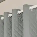 1panel 100% Blackout Winter Curtain, Solid Colour Warm Curtains for Living Room, Bedroom, Add Cotton Curtains Grommet Top - Image 12