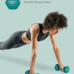 Dumbbells Set of 2 | 2 x 3kg Hexagon Neoprene Coated Dumbbells | Women Strength Training | Comprehensive Fitness Exercise Home Gym