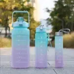 300ml 750ml 2L Motivational Sport Water Bottle Leakproof Outdoor Travel Gym Fitness Jugs Straw Type BPA Free Dishwasher Safe - Image 21