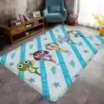 Cartoon Funny Keroro Gunsou Frog Floor Mat Floor Carpet Kids Room Bedroom Decoration Balcony Anti Slip Doormat Hotel Flannel Polyester - Image 5