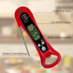 Instant Read Meat Thermometer for Cooking, Fast & Precise Digital Food Thermometer with Backlight, Magnet, Calibration, kitchen - Image 5