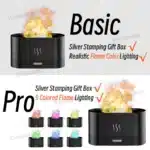 Aroma Diffuser Air Humidifier Ultrasonic Cool Mist Maker Fogger LED Essential Oil Flame Lamp Diffuser 180ml USB 5V Touch Control - Image 6