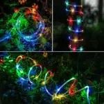 50ft/100 LED Solar String Lights Outdoor Waterproof – Warm White Fairy Rope Lights for Garden, Patio, Christmas & Tree Decor - Image 6