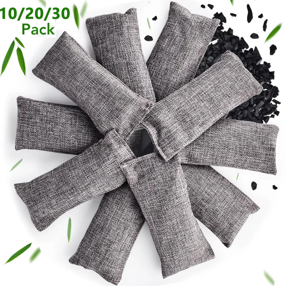 Se50b6aa2891e4d239694970b906df036g.webp 10/20/30pcs Natural Bamboo Charcoal Bags Air Purifying Activated Charcoal Odor Absorber Moisture Odor Eliminator for Closet Shoe - Image 1