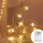 LED Star Fairy Lights Outdoor Chain Lights Garland Bulb String Lights Party Home Wedding Terrace Garden Christmas Decoration 10 80 LEDs - Image 8