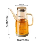 Glass Olive Oil Dispenser Bottle No-Drip Pourer Vinegar Container UK - Image 6