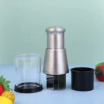 Stainless Steel Manual Hand Chopper Kitchen Tools Garlic Chopper Vegetable Slicer Mini Mincer Crusher for Garlic Ginger Herb Nut - Image 3