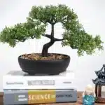 Artificial Bonsai Tree Zen Garden Accent PP Material Black Planter Home Office Party Decoration Desktop Artificial Plant 1 Piece - Image 15
