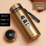 800ML-1L Stainless Steel Thermos Bottle 304 Tea Bottle Car Vacuum Bottle with LED Temperature Display Portable Drinking Cup - Image 9