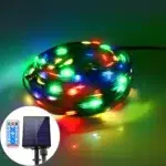 Leather LED Solar String Fairy Lights 100M Christmas Lights Waterproof Outdoor Garland High-Power Solar Lamp For Garden Decor - Image 9