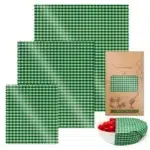 3PC/SET Beeswax Food Wraps Reusable Environmental Organic Cotton Wax Cloth Replace Household Plastic Wrap Washable Lemon Pattern - Image 11