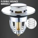 Universal Basin Drain Filter Pop-Up Sink Stopper Hair Catcher for Bathroom & Kitchen UK - Image 10