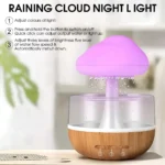 Rain Cloud Humidifier Rain Colorful Mushroom Cloud Raindrop Atmosphere Lamp Night Light Essential Oil Small Aromatherapy Machine - Image 5