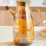 Glass Olive Oil Dispenser Bottle No-Drip Pourer Vinegar Container UK - Image 4