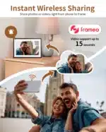 Frameo 10.1 Inch Digital Photo Frame WiFi Electronic Photo Frame 1280x800 IPS HD Cloud Smart Electronic Photo Album 32GB Storage Touch Screen - Image 4