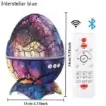 Galaxy Dinosaur Egg Projector Lamp | Bluetooth Starry Sky Night Light with Remote | Kids & Adults Bedroom Star Projector Light - Image 7