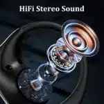 Bluetooth 5.4 Ear Hook Wireless Earphones | HiFi Stereo TWS Earbuds | Active Noise Cancelling Waterproof Headset | LED Display Touch Control - Image 5