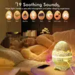 Galaxy Dinosaur Egg Projector Lamp | Bluetooth Starry Sky Night Light with Remote | Kids & Adults Bedroom Star Projector Light - Image 17