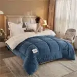 New Thick Milk Fleece Warm Blanket for Winter Artificial Lamb Cashmere Duvet Comforter Soft Warmth Weighted Blankets Quilt Core - Image 7