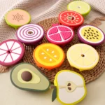 Color Kids New 1PCS Baby Silcone Teether Toys Vegetable Fruit Shape Baby Teething Toys Molar Sensory Toys Kids Toys Baby Stuff