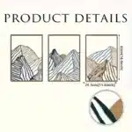 3-Piece Metal Wall Art Set | Modern Mountain Landscape Square Hollow Design | Decorative Wall Decor for Living Room Bedroom and Home | Lightweight Easy Hang Wall Mount - Image 8