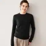 Women’s 100% Cashmere Sweater – Fall Winter Crew Neck Long Sleeve Pullover, Soft Knitted Top - Image 10