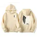 Anime Attack on Titan Hoodie for Men – Casual Hip Hop Pullover Sweatshirt, Spring Autumn Fleece Sportswear - Image 3