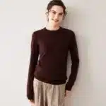 Women’s 100% Cashmere Sweater – Fall Winter Crew Neck Long Sleeve Pullover, Soft Knitted Top - Image 18