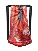 Luxury Square Silk Scarf – Women’s Satin Print Hijab, Shawl, Bandana, and Headband, 90x90cm - Image 3