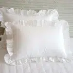 Princess Pillowcases with Ruffles | Comfortable Solid Color Pillow Covers for Adults & Kids – Multiple Sizes