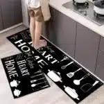 Non Slip Kitchen Floor Mat Long Crystal Velvet Absorbent Rug for Kitchen Living Room and Entrance - Image 27