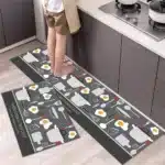 Non Slip Kitchen Floor Mat Long Crystal Velvet Absorbent Rug for Kitchen Living Room and Entrance - Image 28